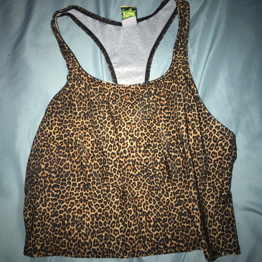 Kortni Jeane cheetah racerback